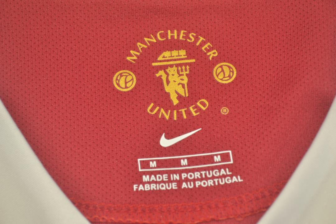 Camisa Manchester United Manga Longa Home 06/07 - Versão Retrô