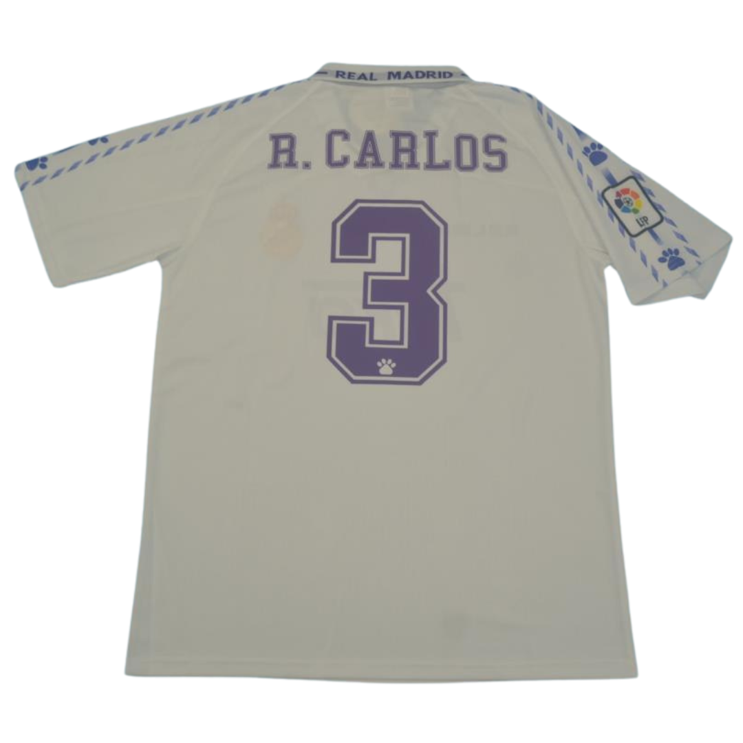 Camisa Real Madrid Home 96/97 - Versão Retrô "R.Carlos" Nº 3