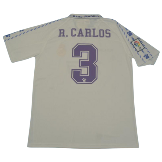 Camisa Real Madrid Home 96/97 - Versão Retrô "R.Carlos" Nº 3