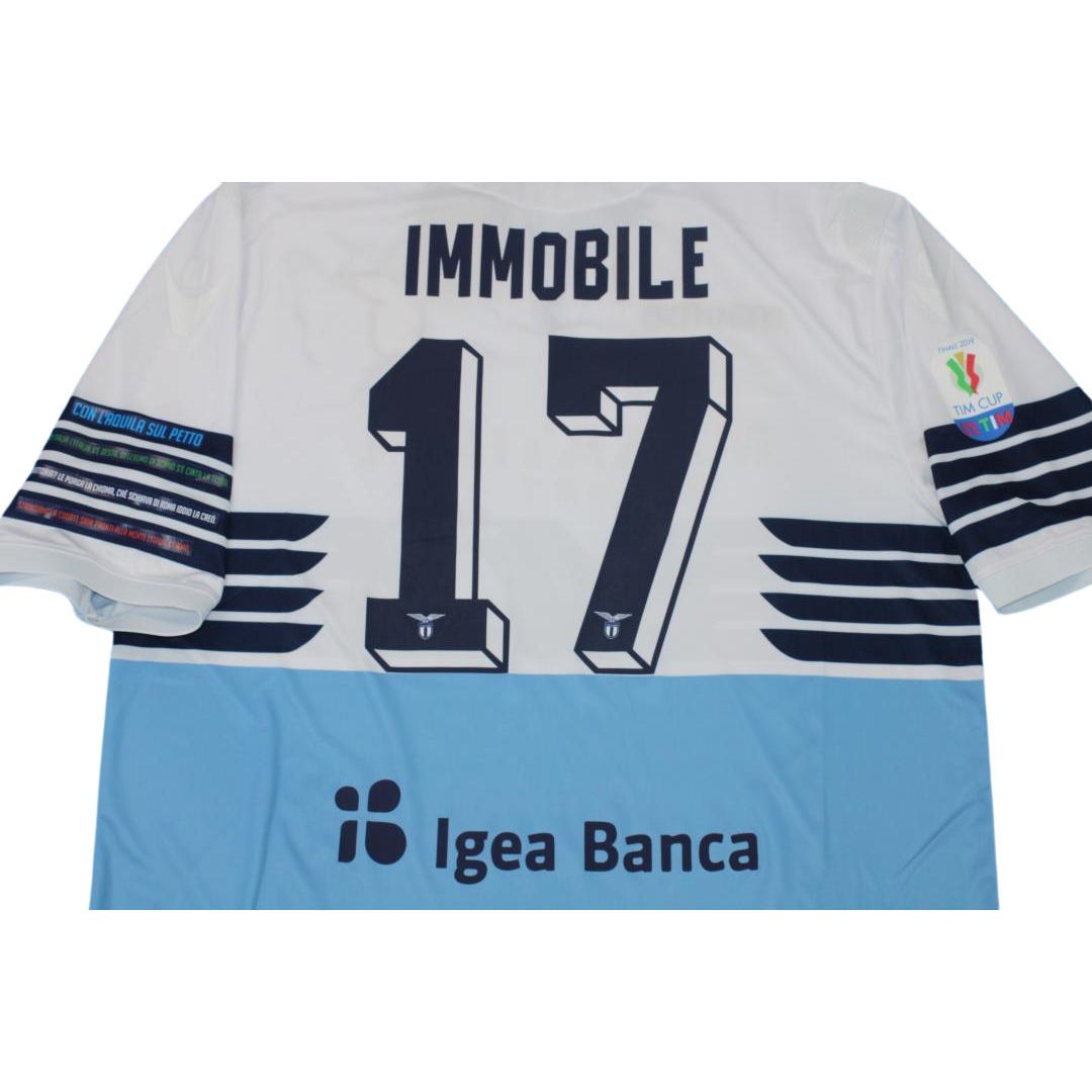 Camisa Retrô Lazio Home Final Cup Versão 18/19 "Immobile" N°.17