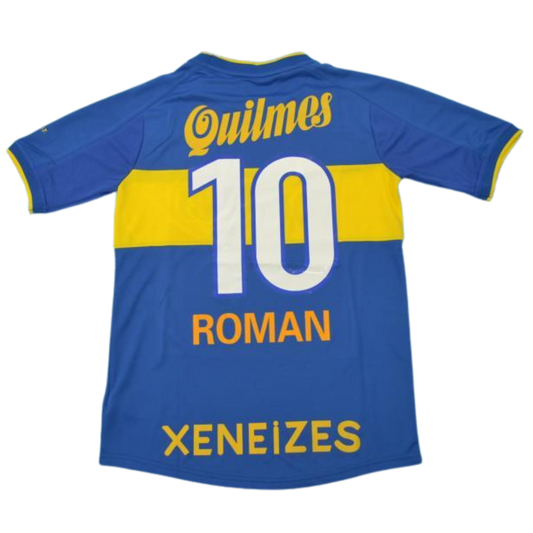 Camisa Boca Juniors Home 99/00 - Versão Retrô "Roman" N° 10