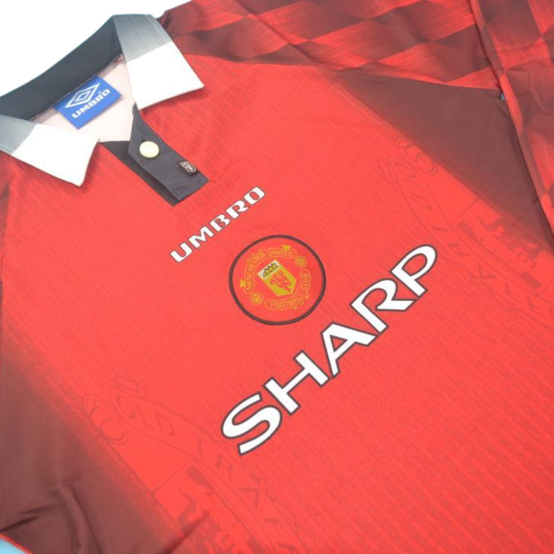 Camisa Manchester United Manga Longa 96/97 - Versão Retrô "Beckham" Nº 10