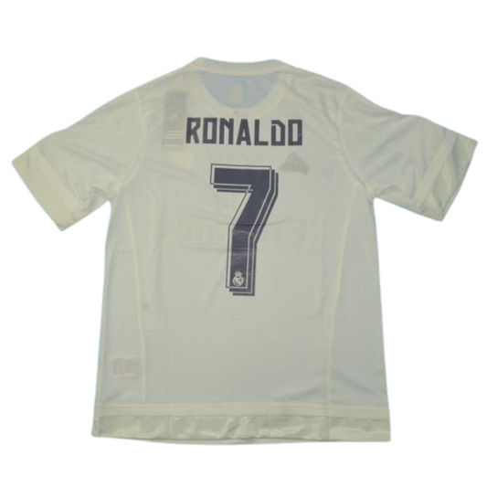 Camisa Real Madrid Home 15/16 - Versão Retrô "Cristiano Ronaldo" Nº 7
