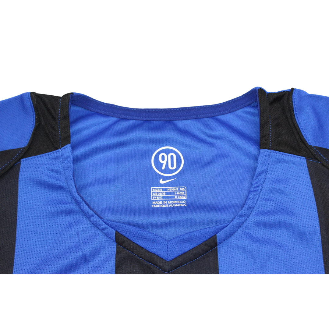 Camisa Inter de Milão Manga Longa Home 04/05 - Versão Retrô