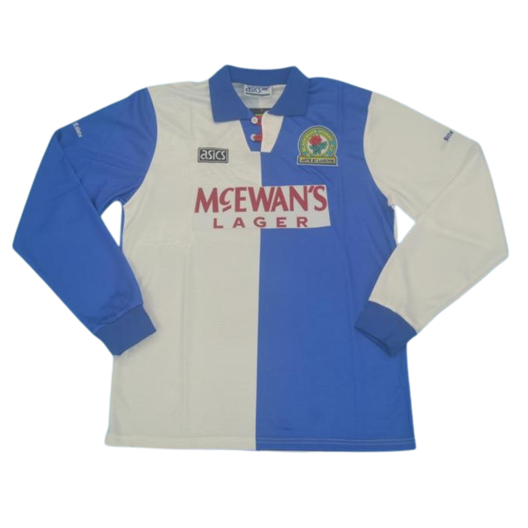 Camisa Blackburn Rovers Manga Longa 94/95 - Versão Retrô