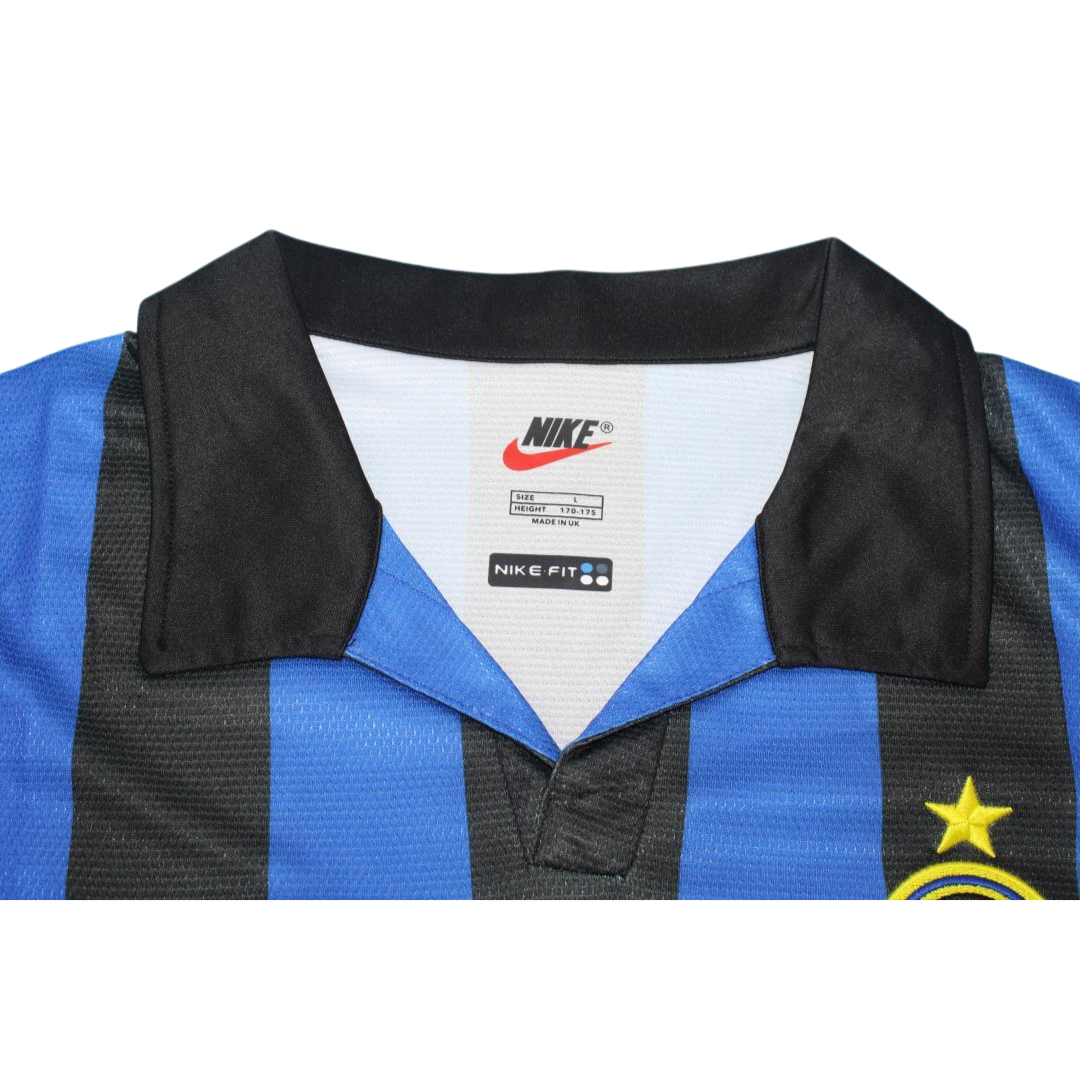 Camisa Inter de Milão Manga Longa 98/99 - Versão Retrô "Ronaldo" Nº 9