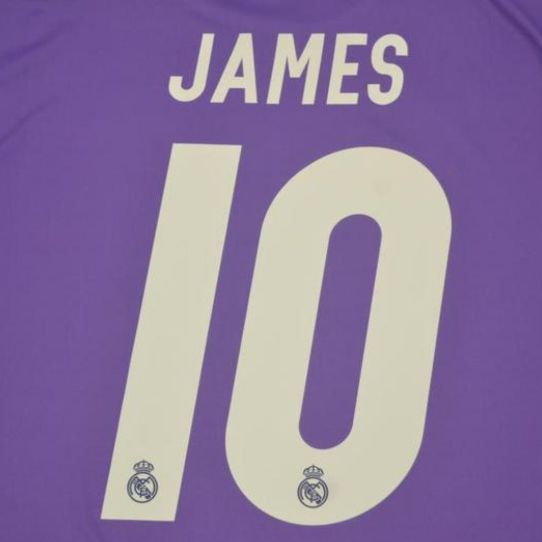 Camisa Real Madrid Away 16/17 - Versão Retrô "James" Nº 10