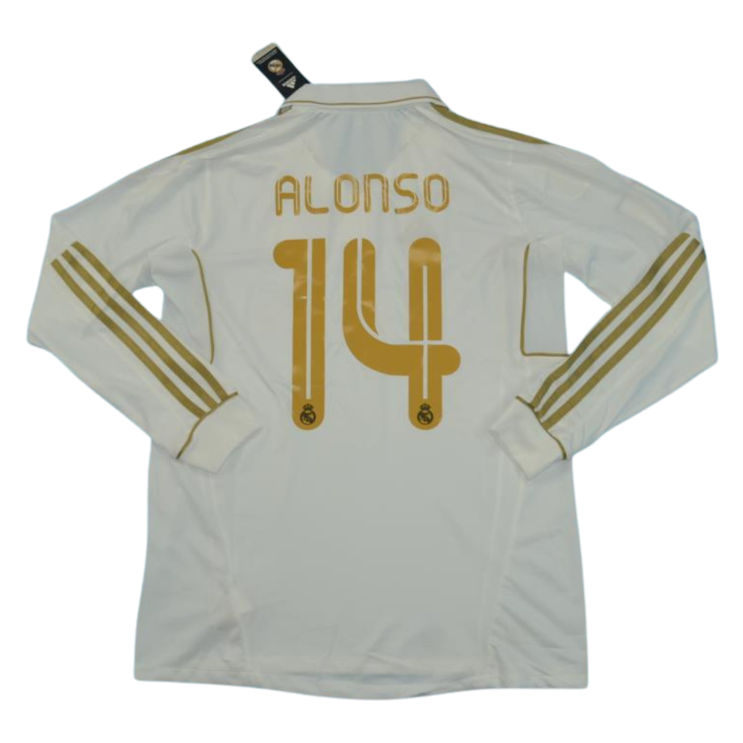 Camisa Real Madrid Manga Longa 11/12 - Versão Retrô "Alonso" Nº 14