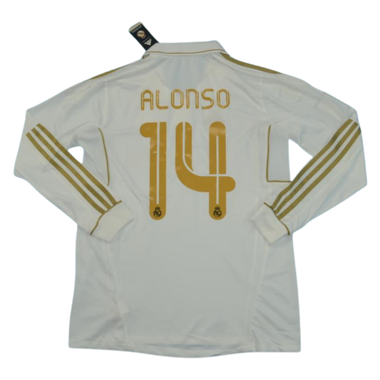 Camisa Real Madrid Manga Longa 11/12 - Versão Retrô "Alonso" Nº 14