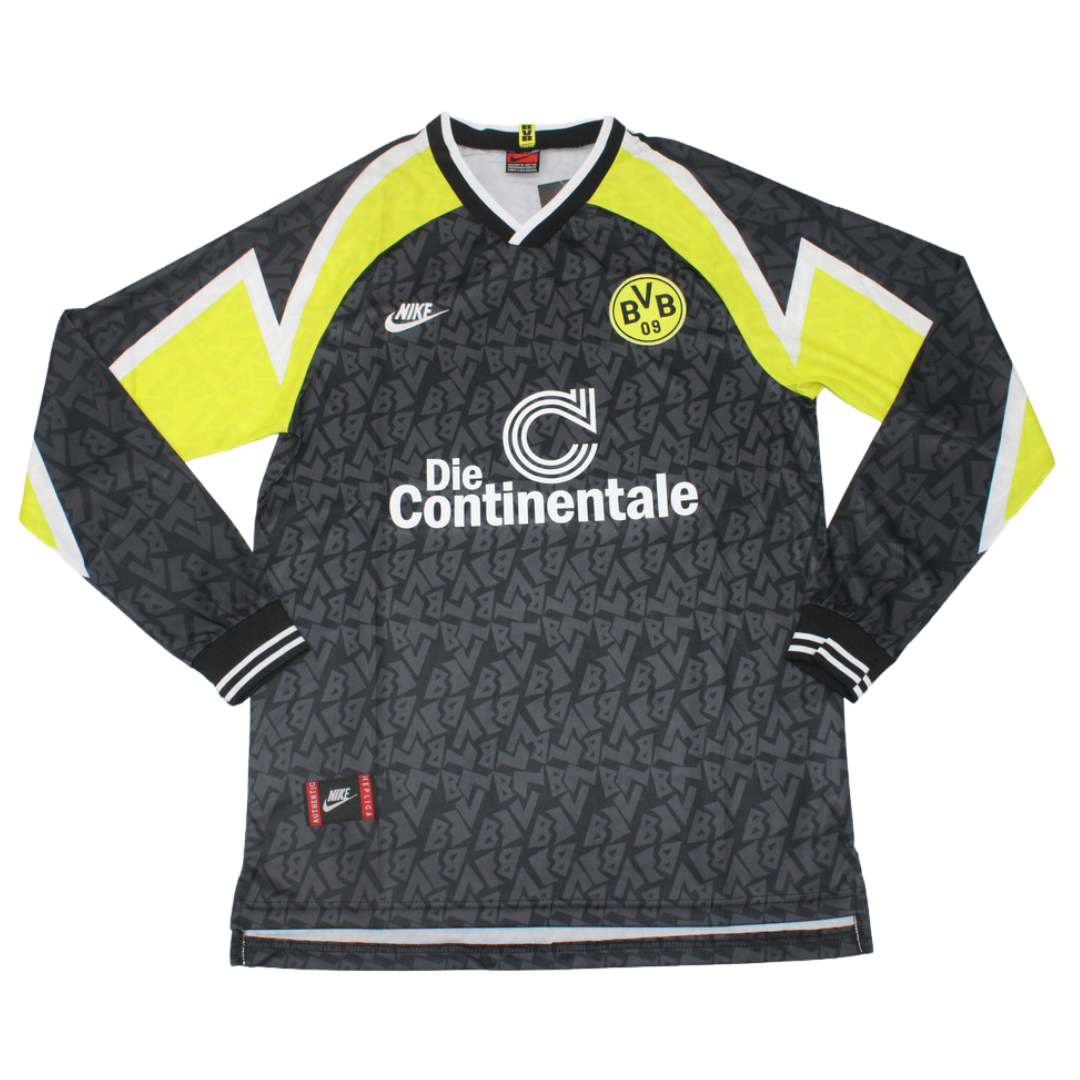Camisa Borussia Dortmund Manga Longa Away 95/96 - Versão Retrô