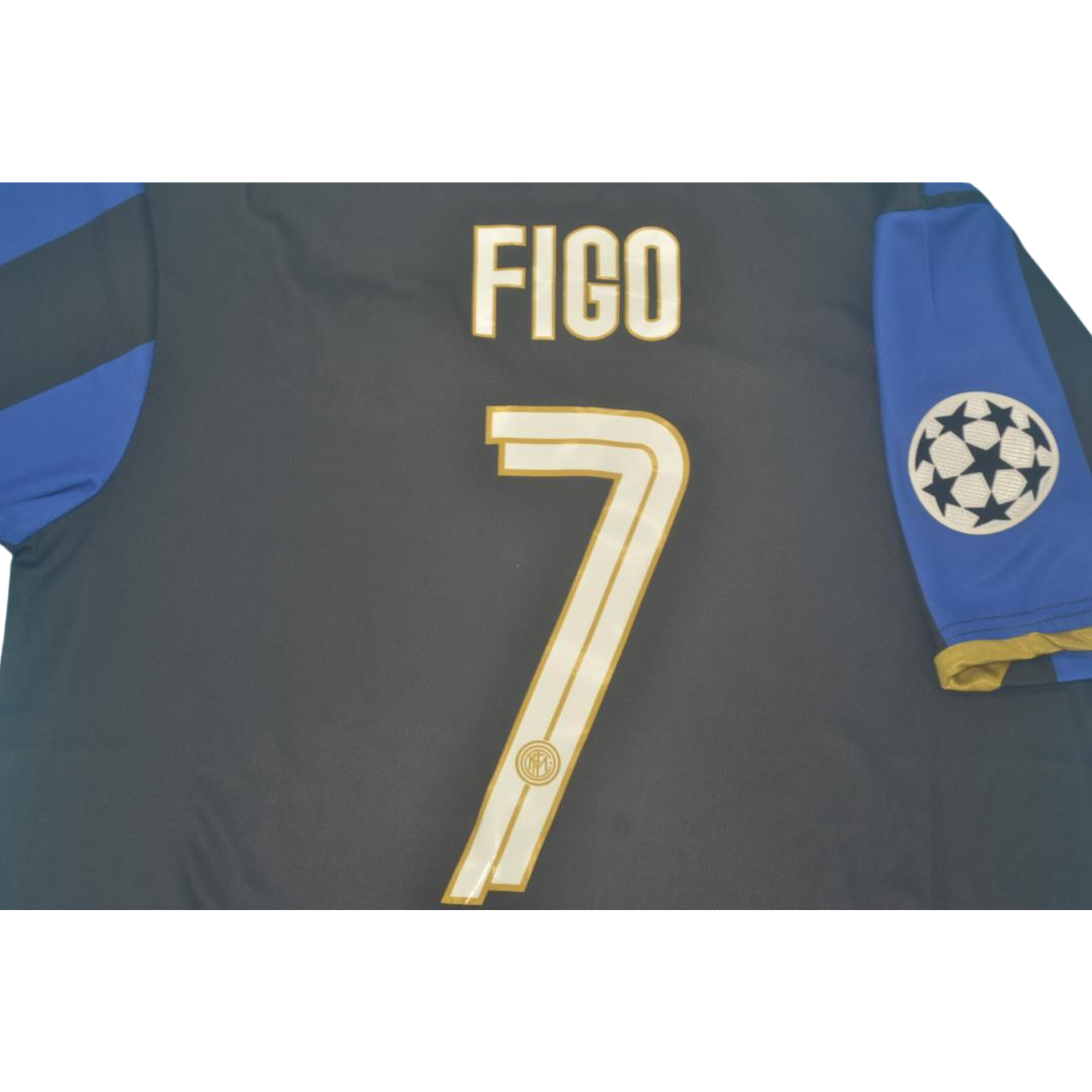 Camisa Retrô Inter de Milão Home UCL Versão 08/09 "Figo" N°.7