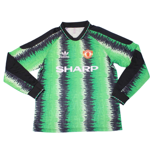 Camisa Manchester United Manga Longa 90/92 - Versão Retrô