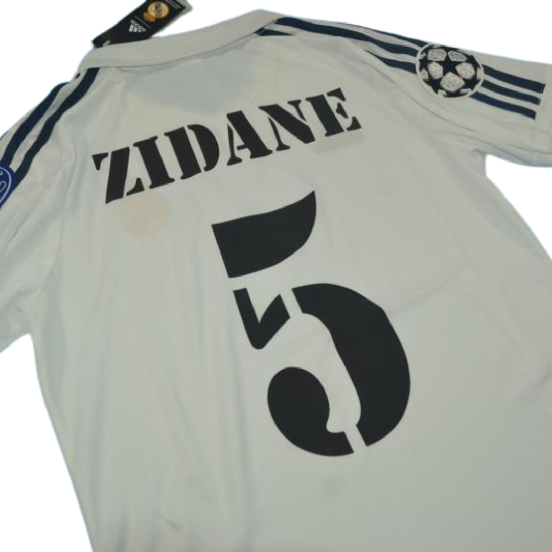 Camisa Real Madrid Home 01/02 - Versão Retrô "Zidane" Nº 5