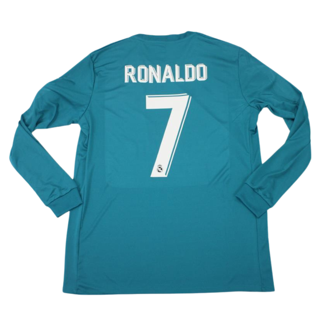 Camisa Real Madrid Manga Longa 17/18 - Versão Retrô "Cristiano Ronaldo" Nº 7