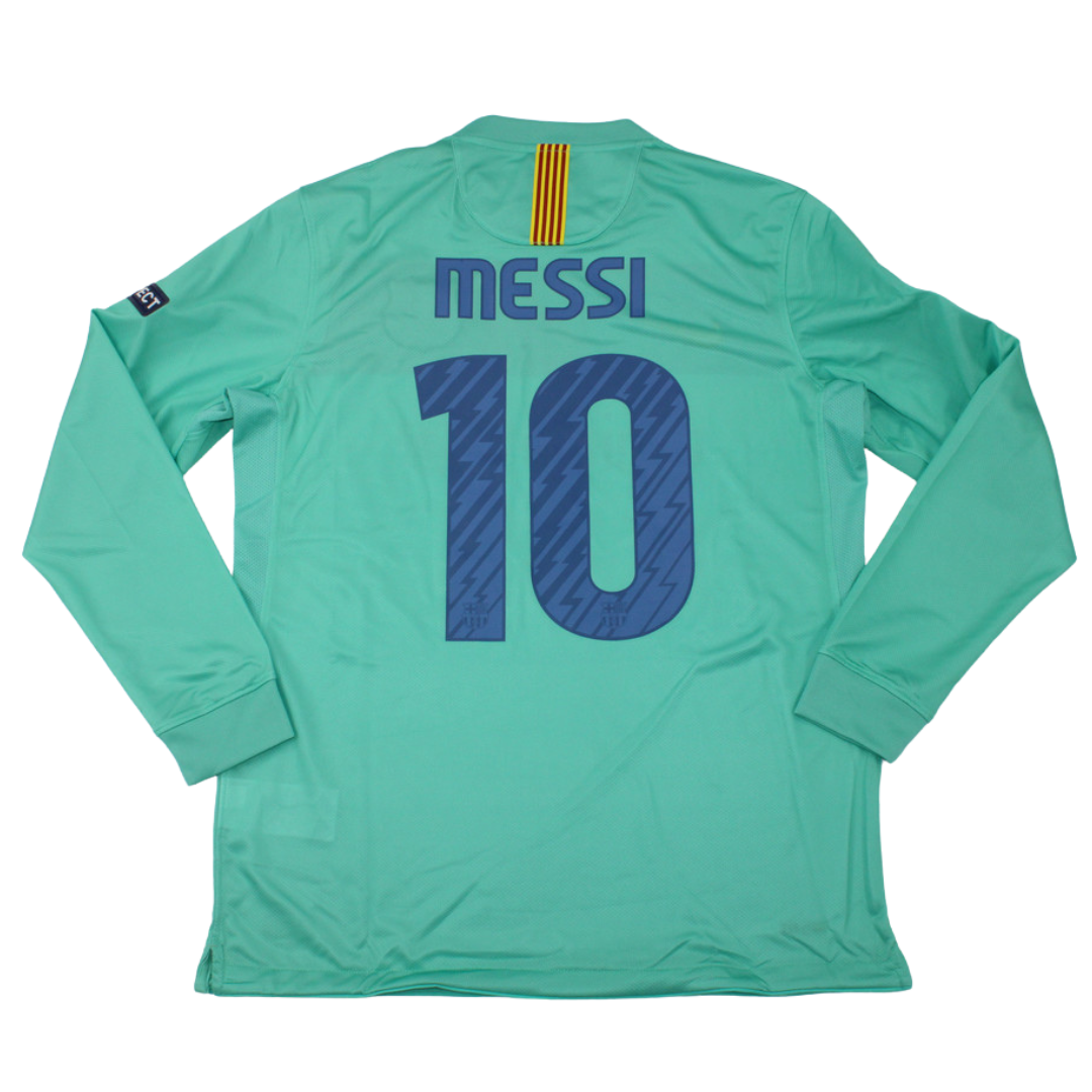 Camisa Barcelona Manga Longa 10/11 - Versão Retrô "Messi" Nº 10