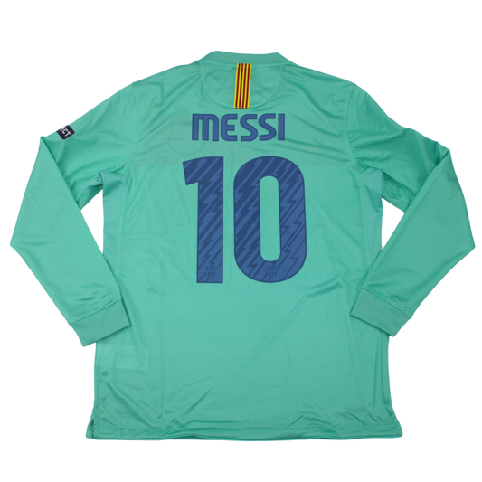 Camisa Barcelona Manga Longa 10/11 - Versão Retrô "Messi" Nº 10