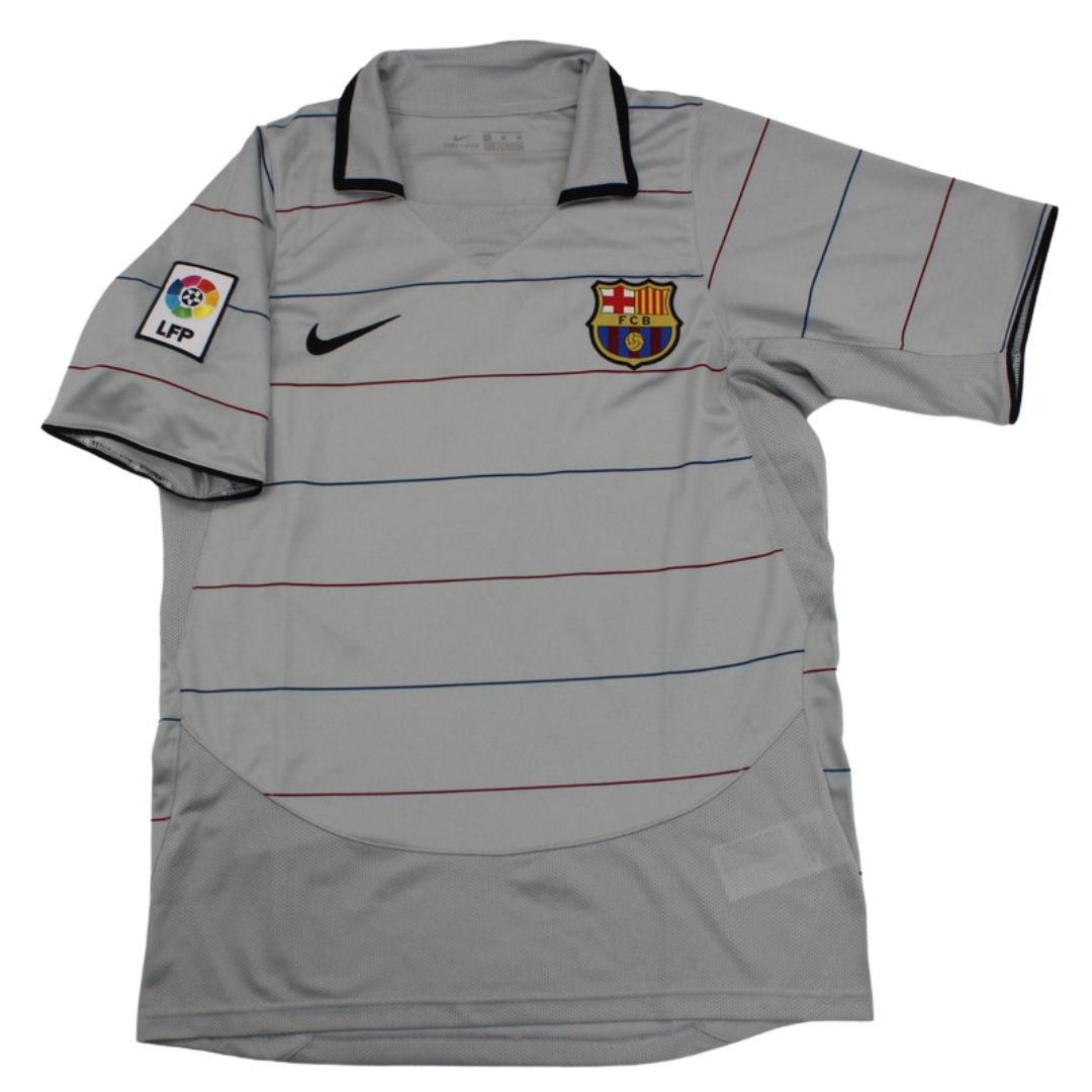 Camisa Barcelona Away 03/04 - Versão Retrô "Ronaldinho" Nº 10