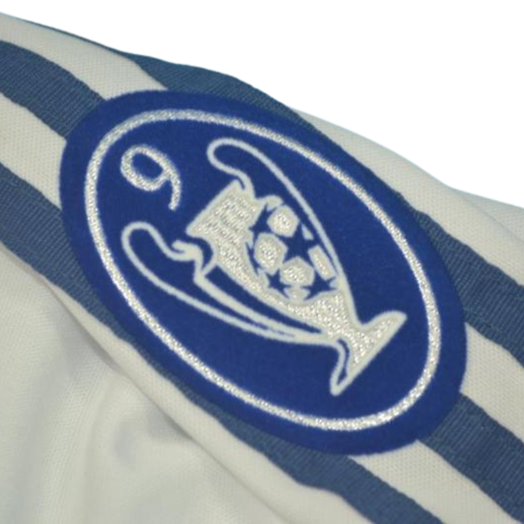 Camisa Real Madrid Manga Longa Home 01/02 - Versão Retrô