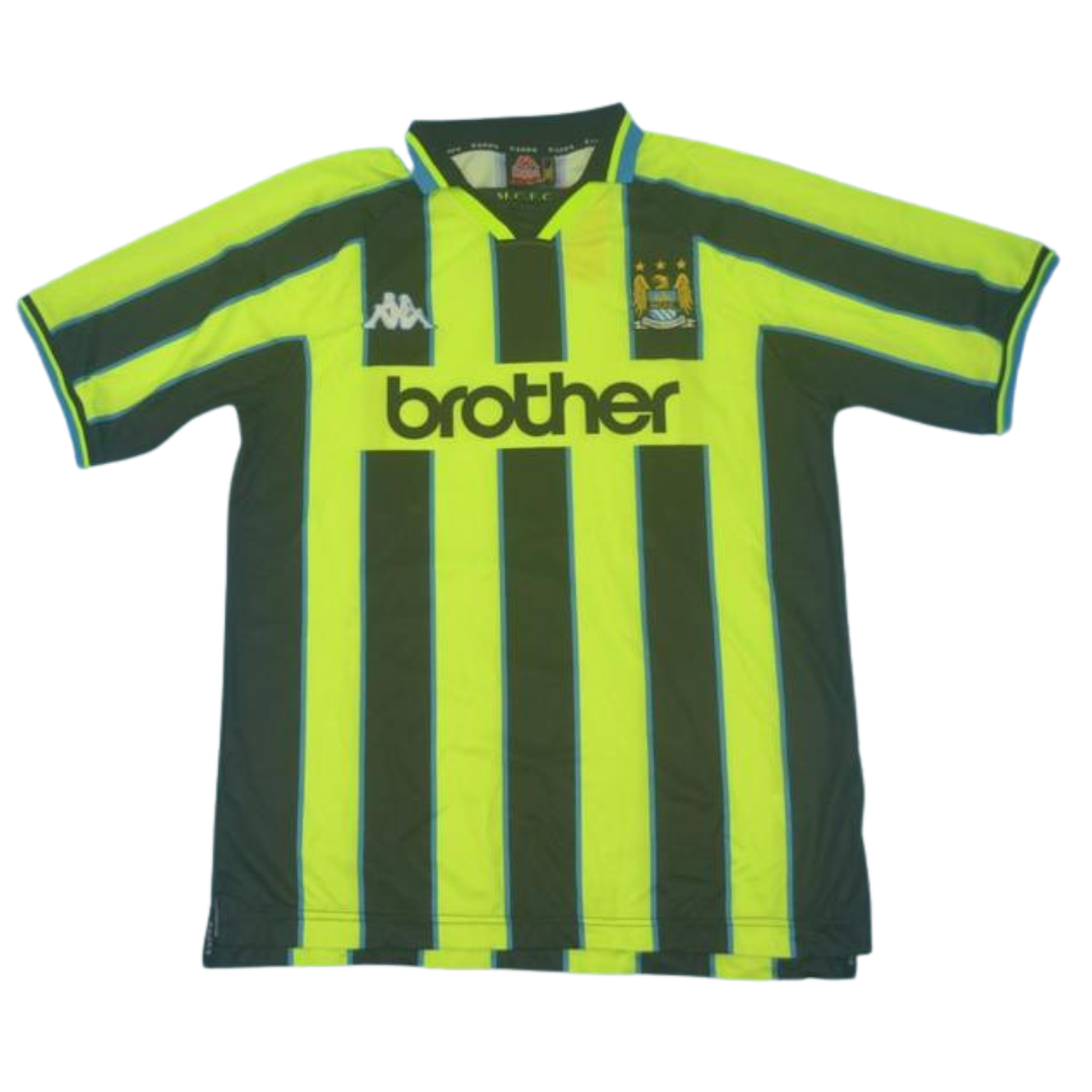 Camisa Manchester City Away 98/99 - Versão Retrô "Jan" Nº 4
