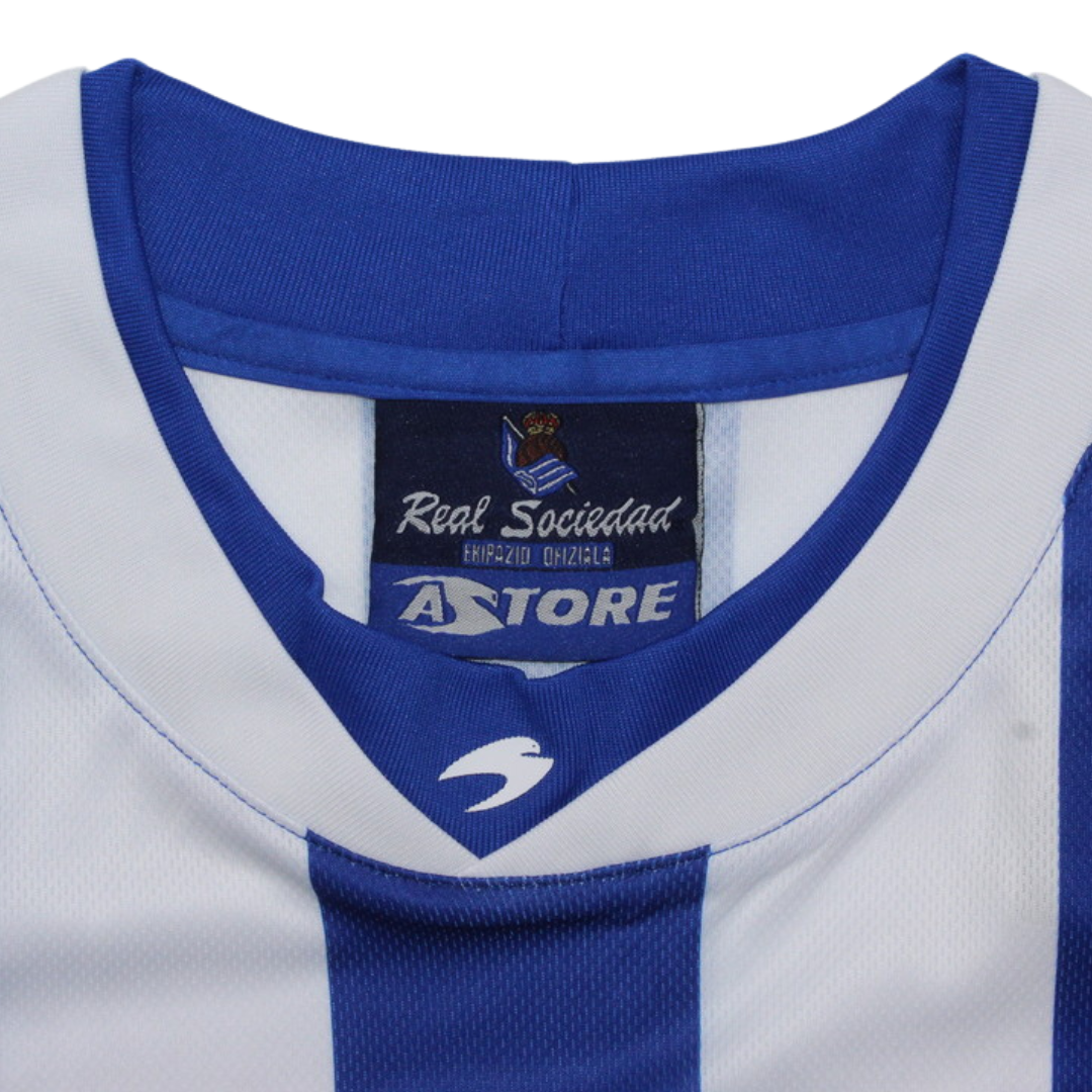 Camisa Real Sociedad Home 02/03 - Versão Retrô "Alonso" Nº 4