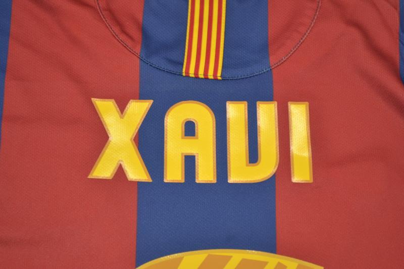 Camisa Barcelona Home 10/11 - Versão Retrô "Xavi" Nº 6