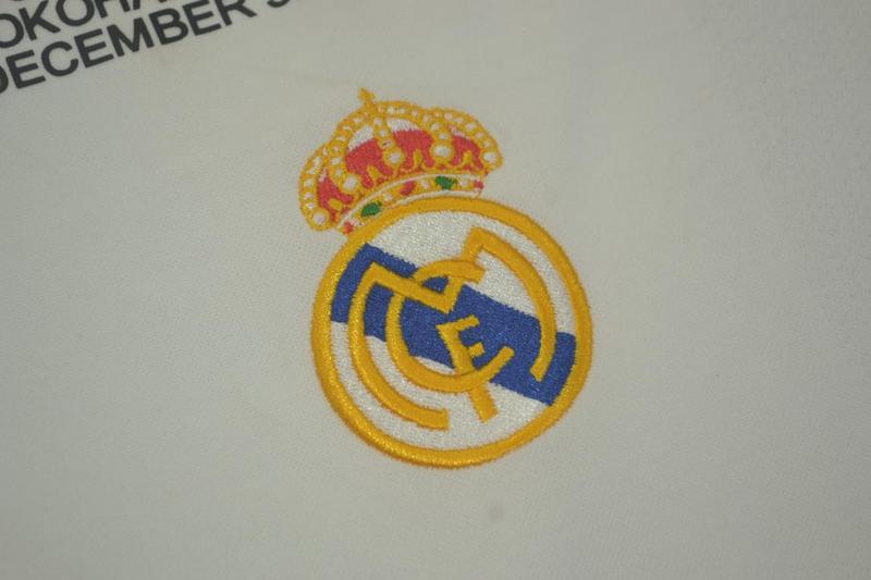Camisa Real Madrid Manga Longa Home 01/02 - Versão Retrô