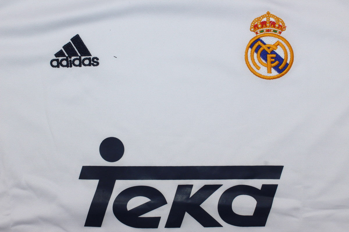Camisa Real Madrid Manga Longa Home 00/01 - Versão Retrô