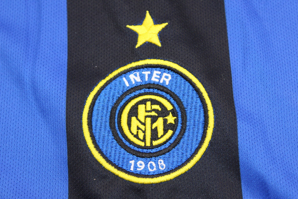 Camisa Inter de Milão Manga Longa 04/05 - Versão Retrô "Zanetti" Nº 4