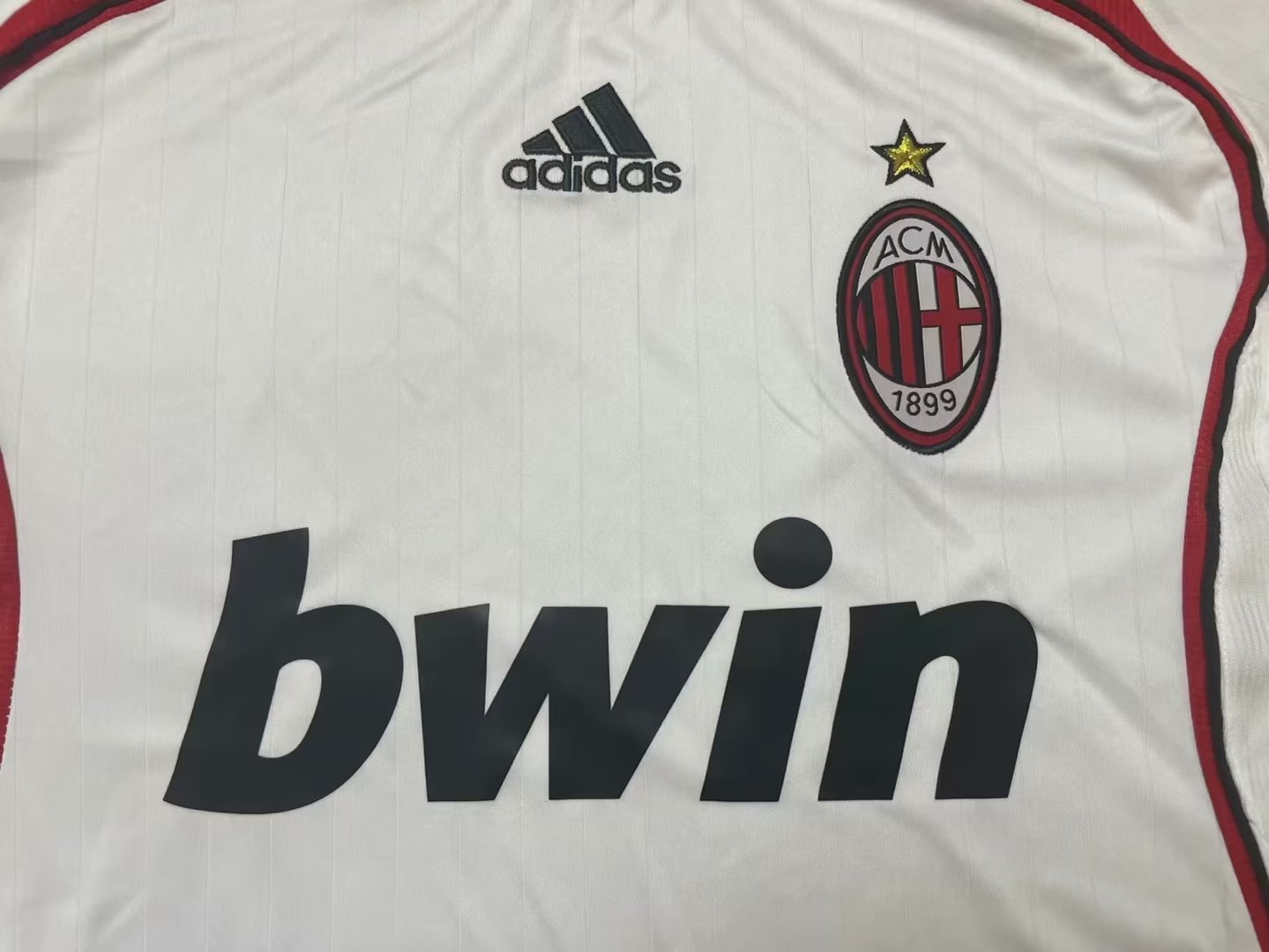 Camisa Milan Manga Longa Away 06/07 - Versão Retrô