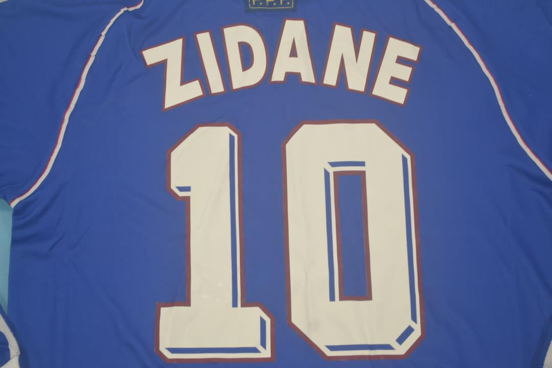 Camisa França Manga Longa 1998 - Versão Retrô "Zidane" Nº 10