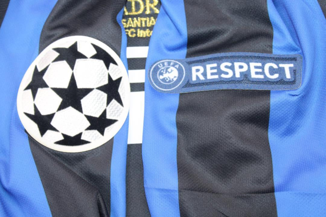 Camisa Inter de Milão Manga Longa 09/10 - Versão Retrô "Zanetti" Nº 4