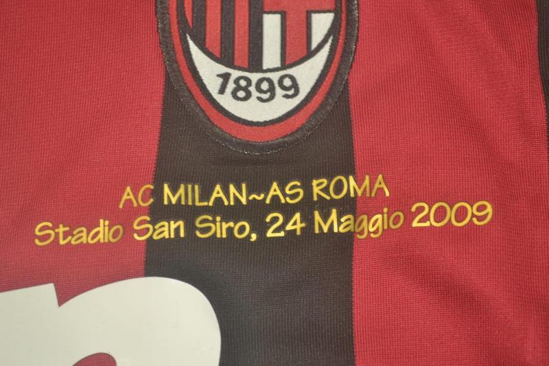 Camisa Milan Manga Longa 09/10 - Versão Retrô "Maldini" Nº 3