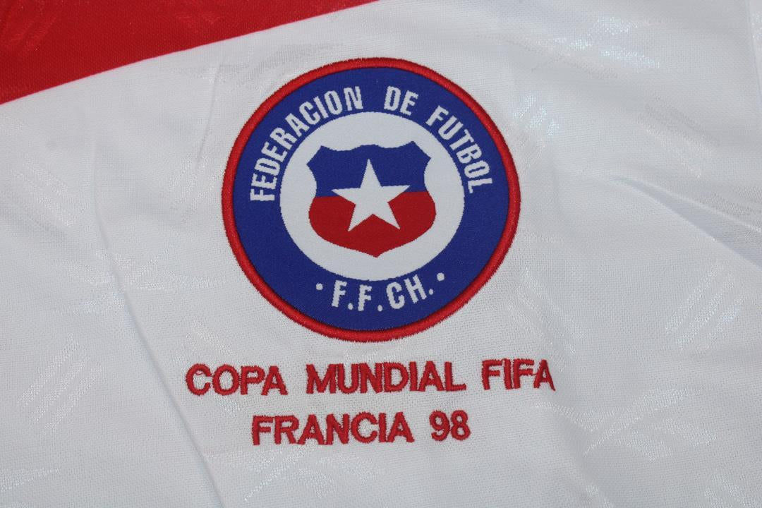 Camisa Chile Manga Longa Away 1998 - Versão Retrô