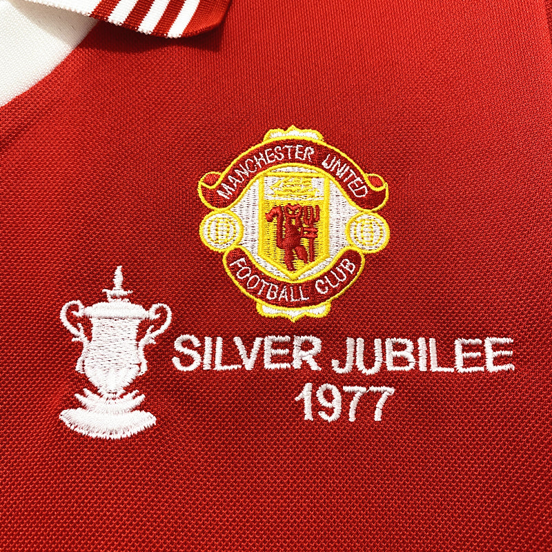 Camisa Manchester United Home 1977 - Versão Retrô