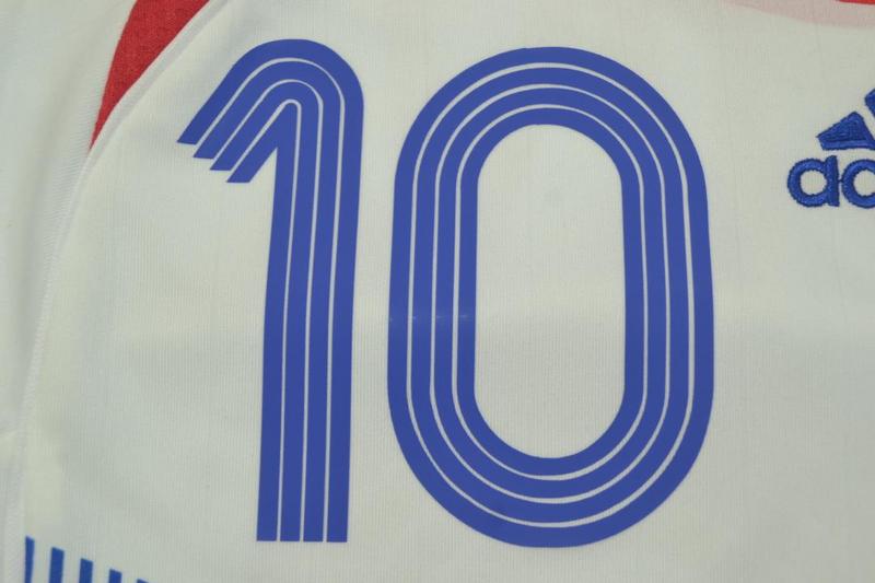 Camisa Retrô França Final Copa do Mundo Versão 2006 "Zidane" N°10