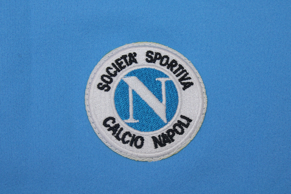 Camisa Napoli Manga Longa Home 86/87 - Versão Retrô