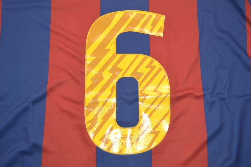 Camisa Barcelona Home 10/11 - Versão Retrô "Xavi" Nº 6