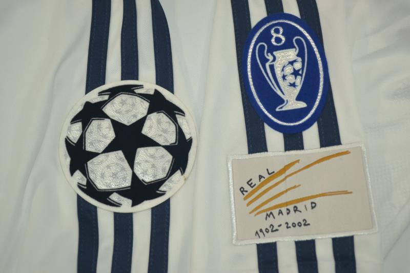 Camisa Real Madrid UCL Final Home 2002 - Versão Retrô "Zidane" Nº 5
