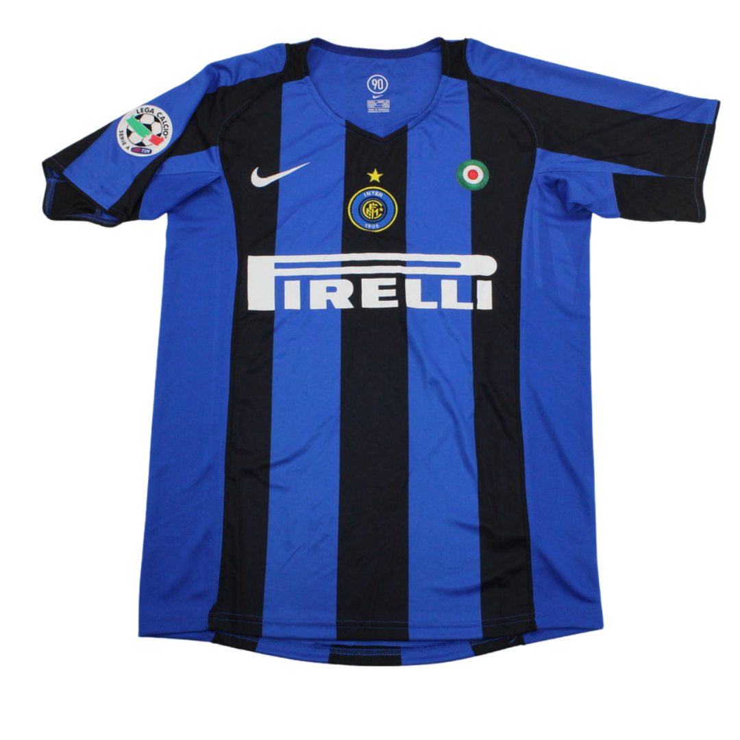 Camisa Retrô Inter de Milão Home Serie A Versão 04/05 "Adriano" N°.10
