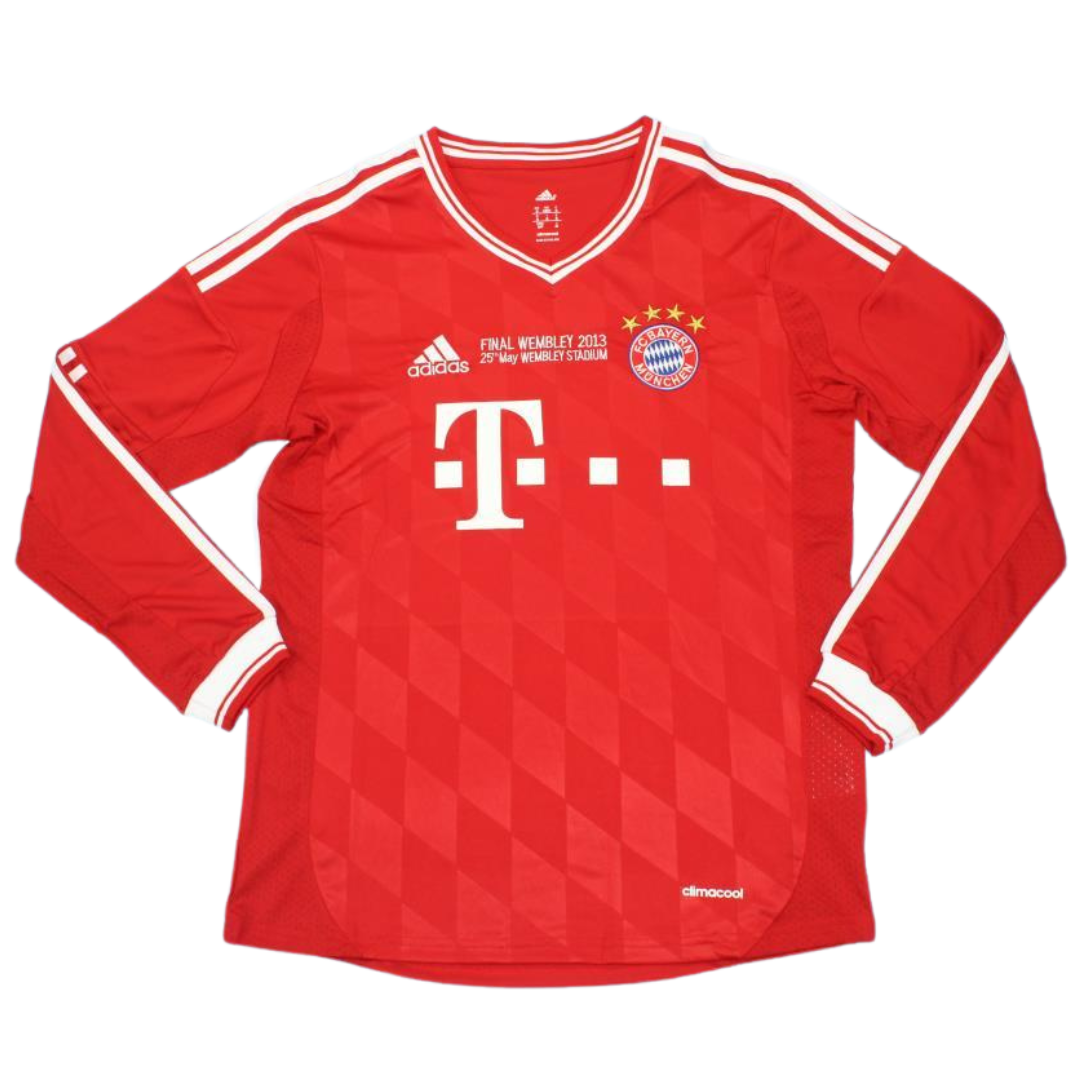 Camisa Bayern de Munique Manga Longa Home 13/14 - Versão Retrô