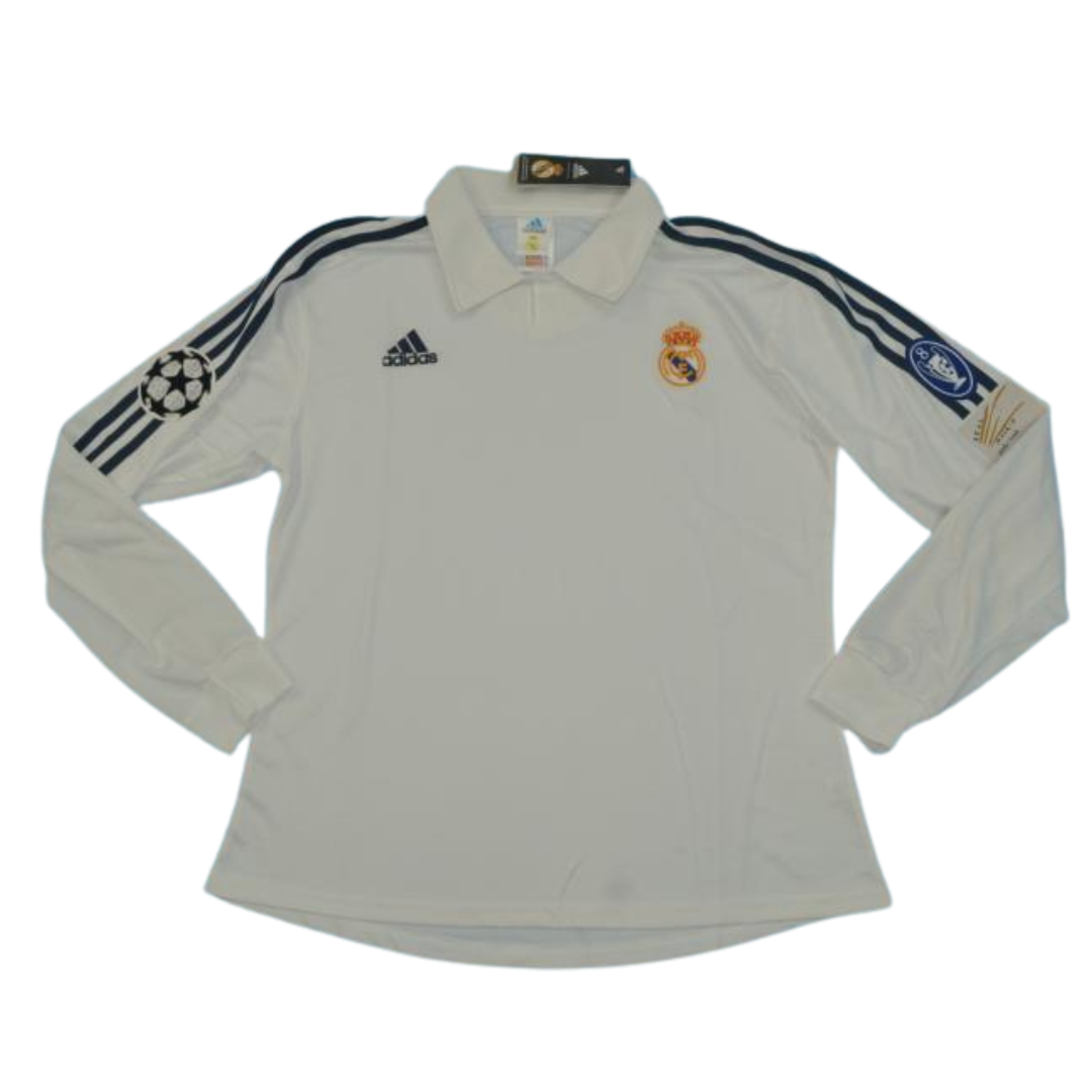 Camisa Real Madrid UCL Final Home 2002 - Versão Retrô