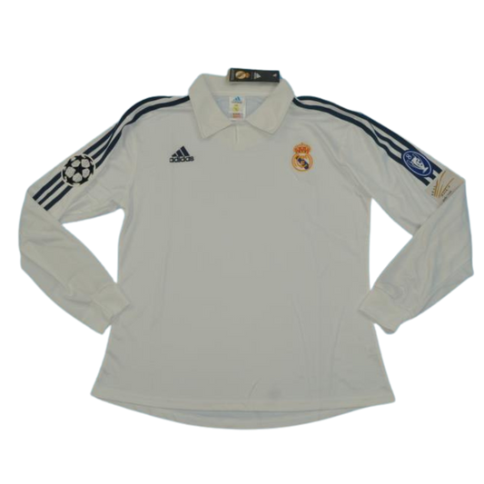 Camisa Real Madrid UCL Final Home 2002 - Versão Retrô