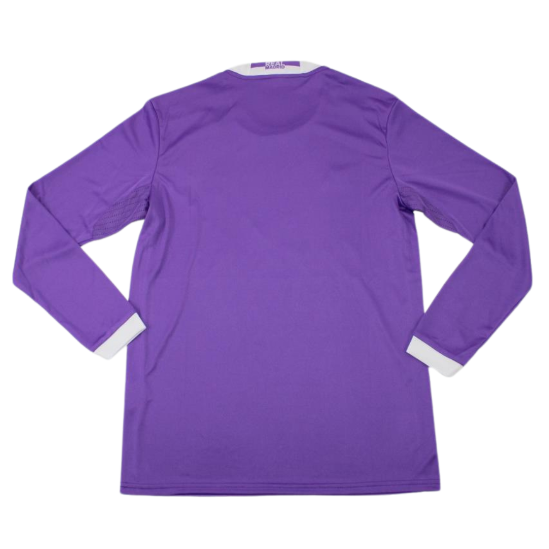 Camisa Real Madrid Manga Longa Away 16/17 - Versão Retrô