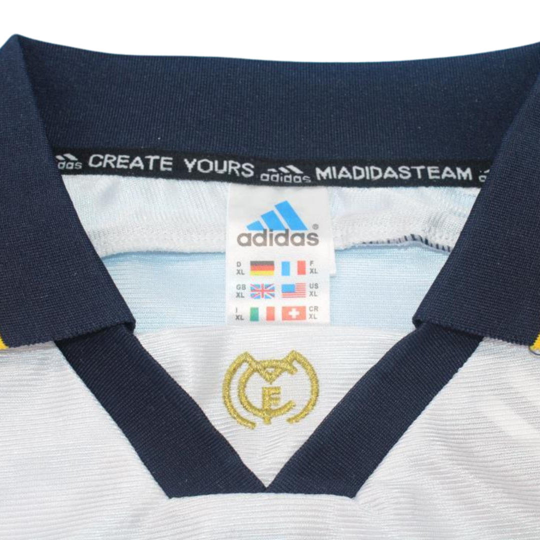 Camisa Real Madrid Manga Longa Home 98/00 - Versão Retrô