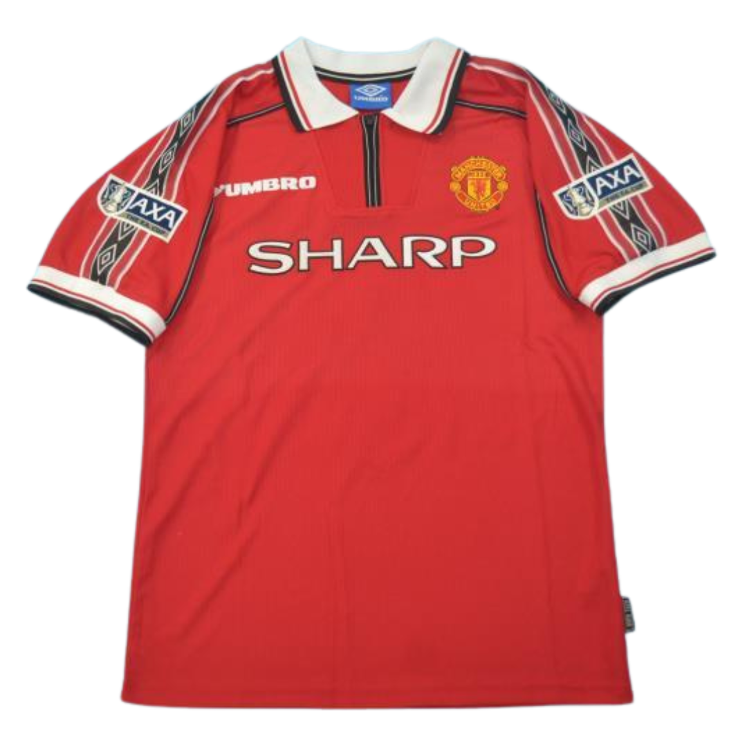 Camisa Manchester United 98/99 - Versão Retrô "Sheringham" Nº 10