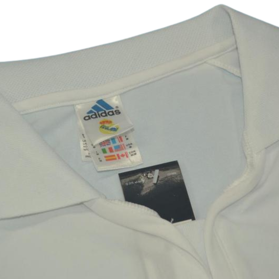Camisa Real Madrid Manga Longa Home 01/02 - Versão Retrô