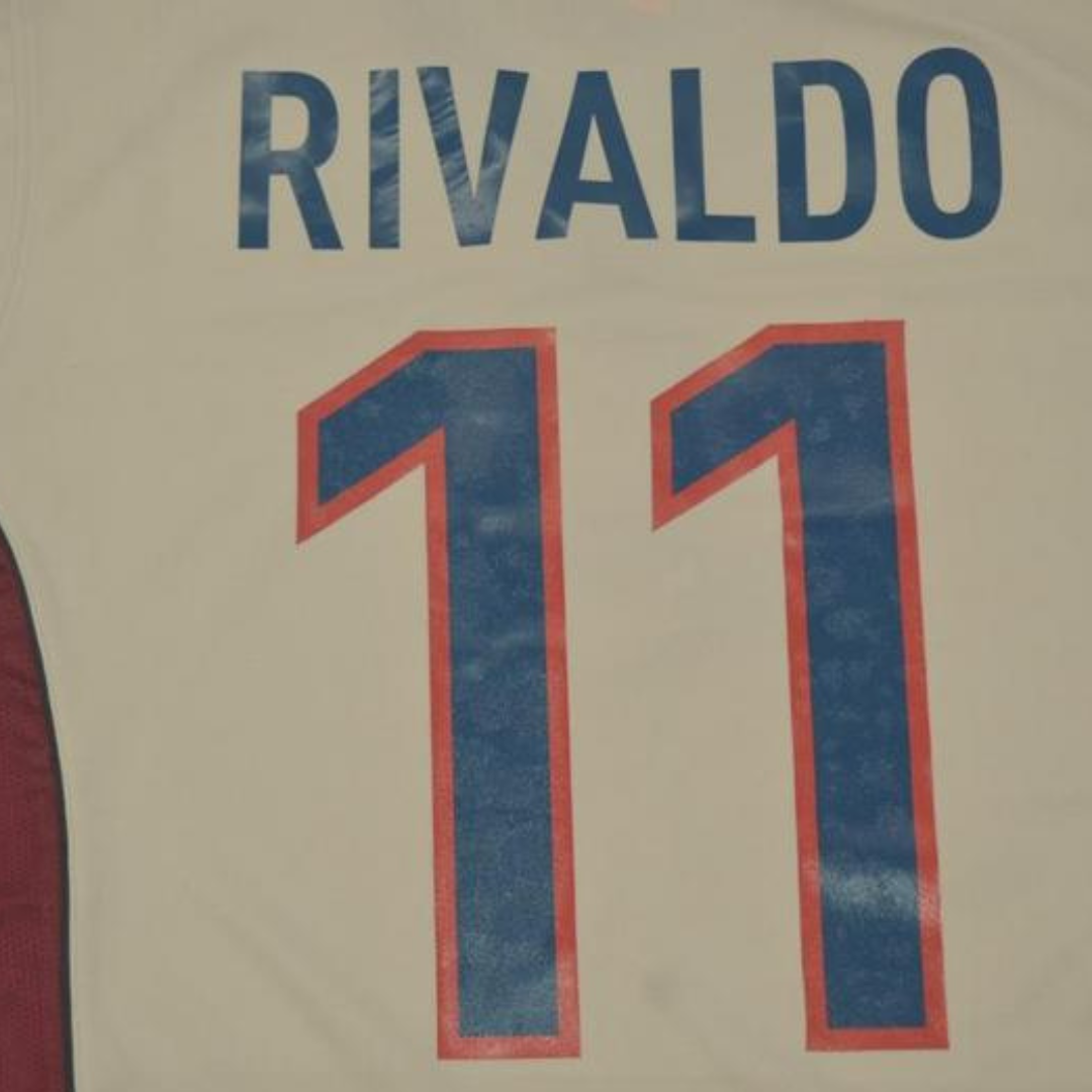 Camisa Barcelona Away 98/99 - Versão Retrô "Rivaldo" Nº 11