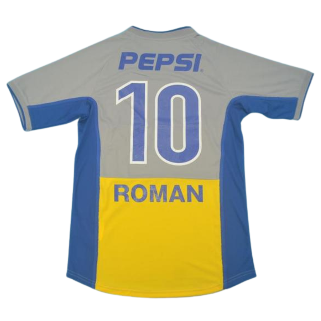 Camisa Boca Juniors Away 2002 - Versão Retrô "Roman" N° 10