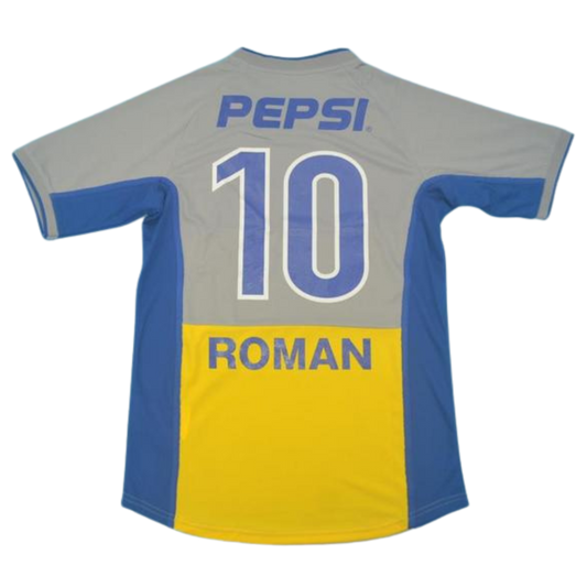 Camisa Boca Juniors Away 2002 - Versão Retrô "Roman" N° 10