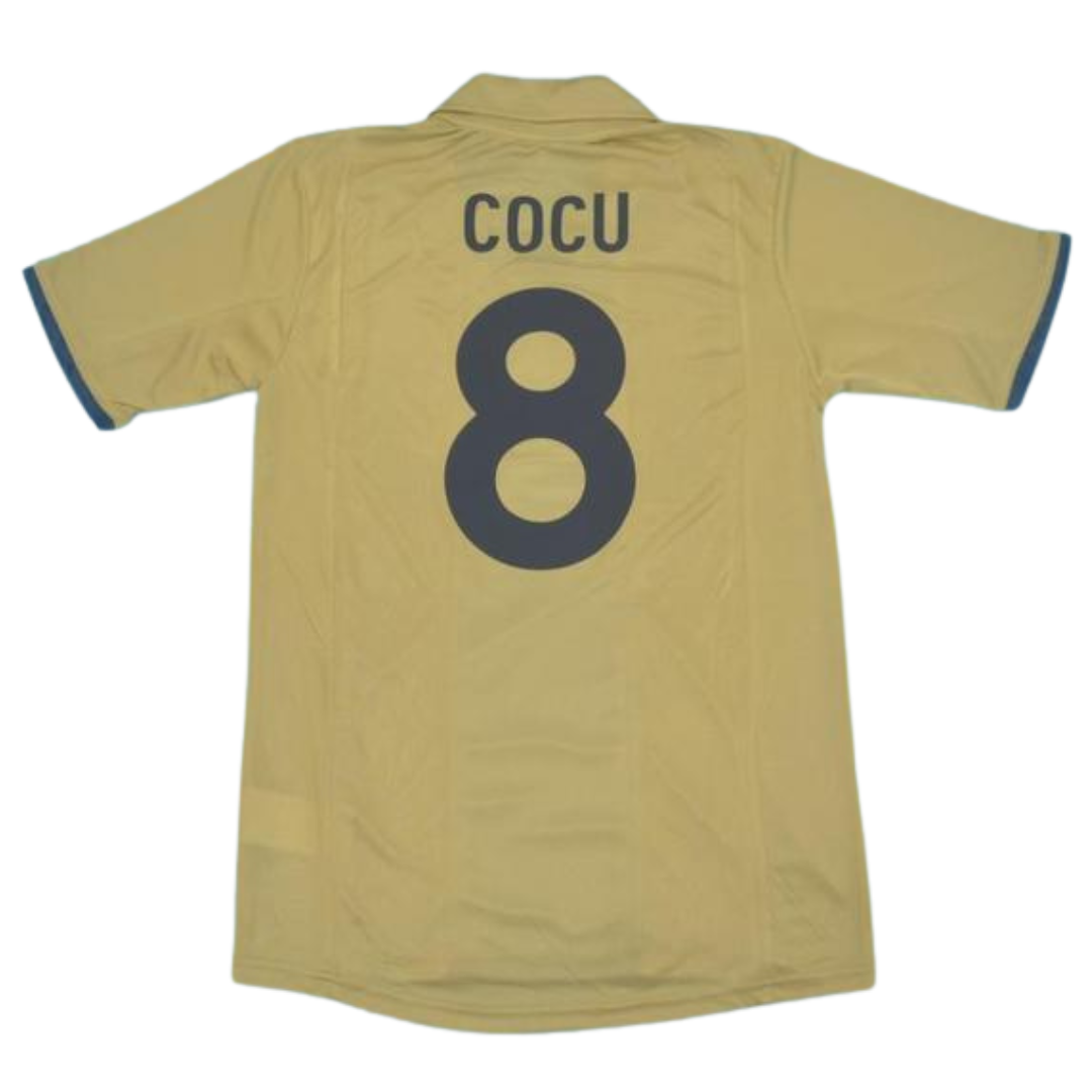 Camisa Barcelona Away 01/02 - Versão Retrô "Cocu" Nº 8
